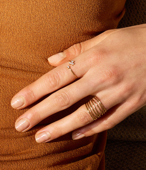 Bague Gio (Acier doré)