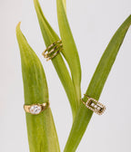 Bague Cléophée (Acier doré)