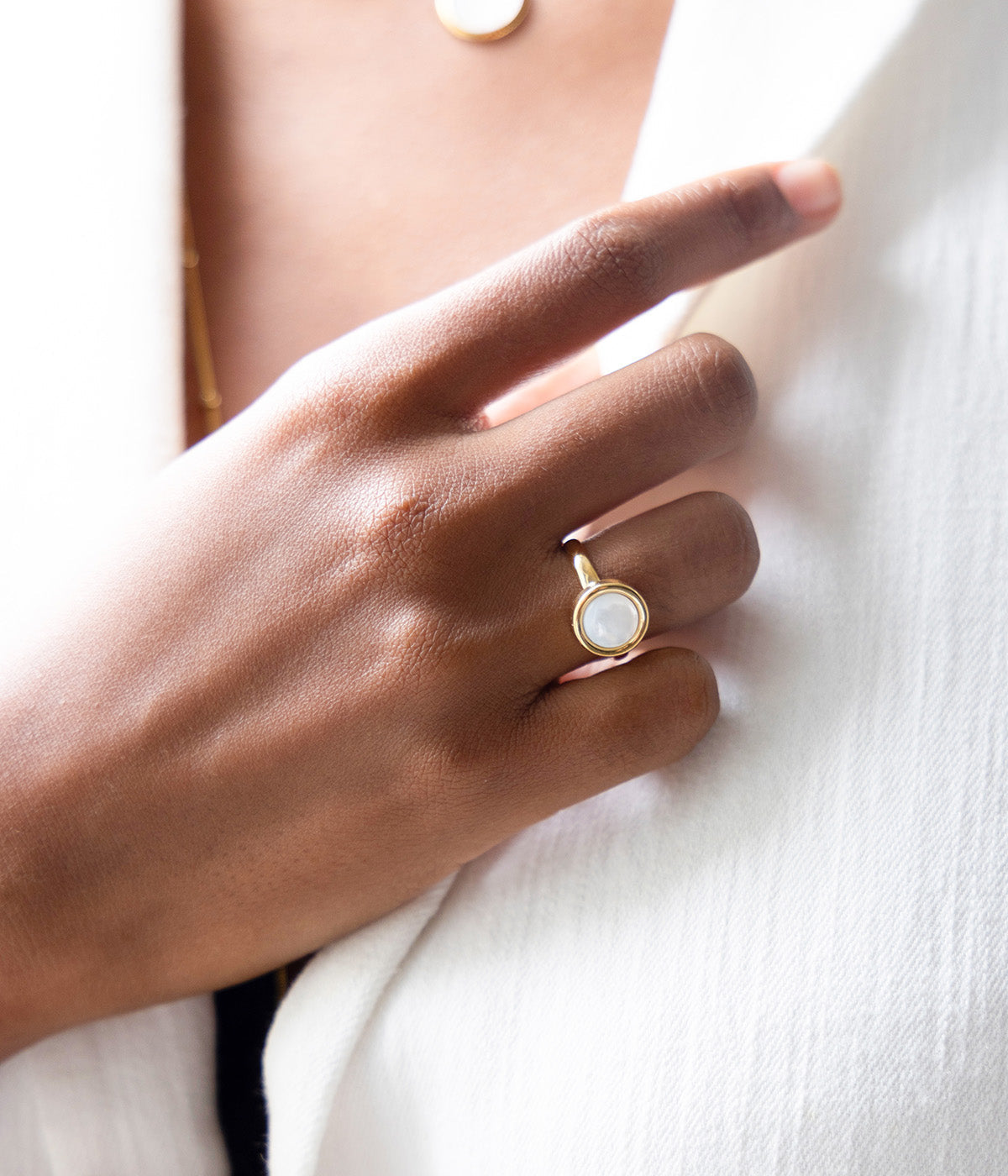 Bague Hana (Acier doré)