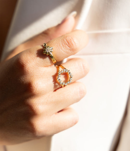 Bague Juki (Acier doré)