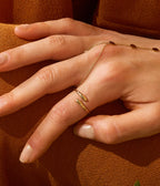 Bague Theris (Acier doré)