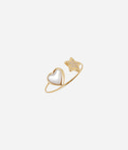 Bague Sassari (Acier doré)