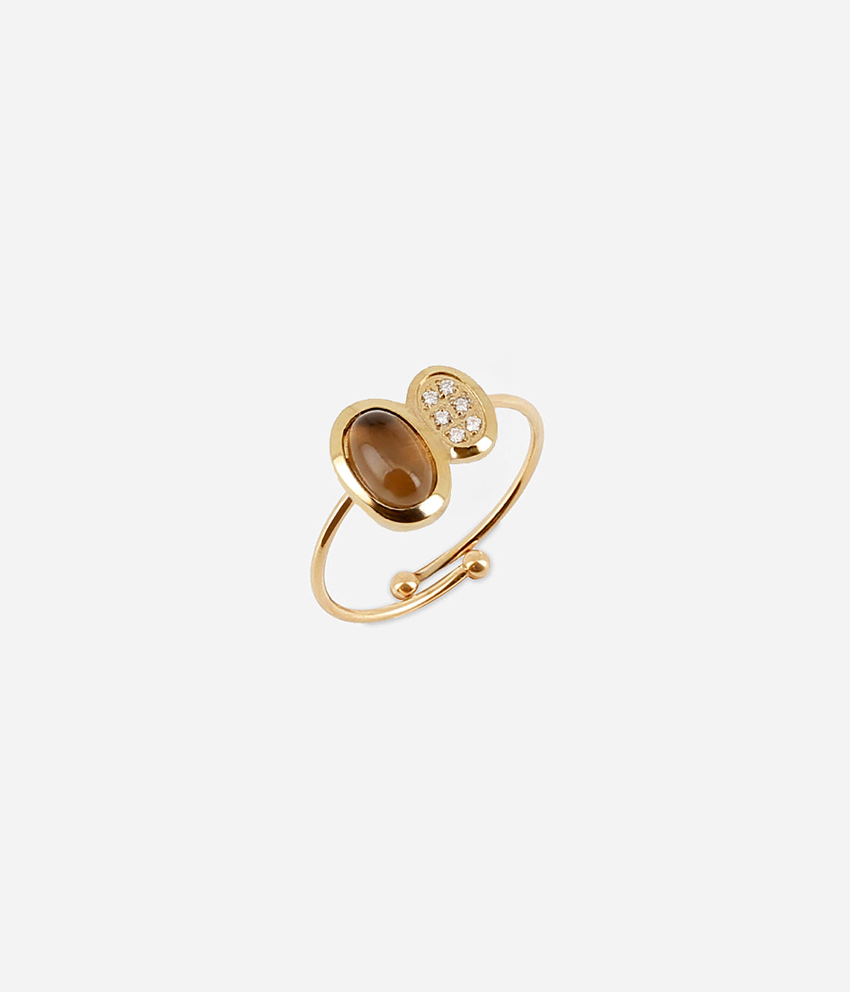 Bague Nicolosi (Acier doré)