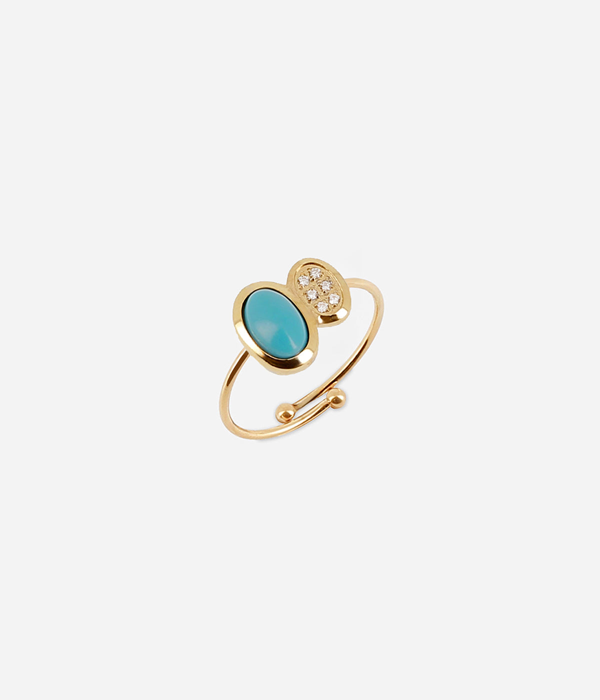 Bague Nicolosi (Acier doré)