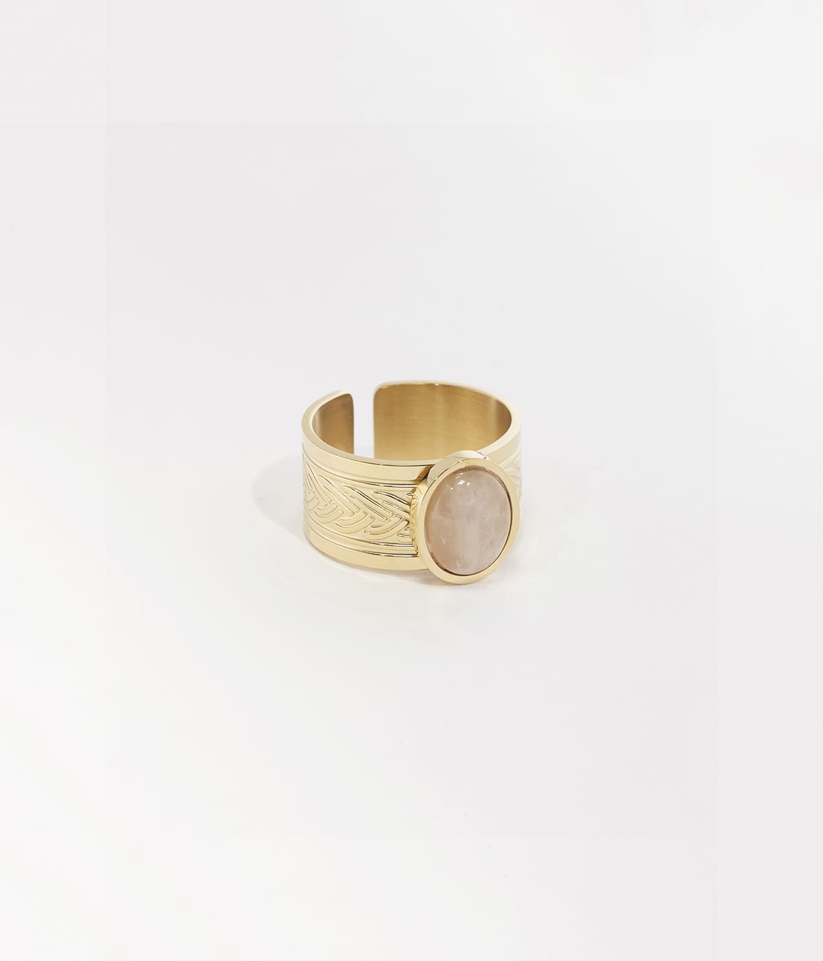 Bague Tulum (Acier doré)