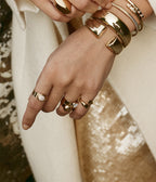 Bague Dynastie (Acier doré)