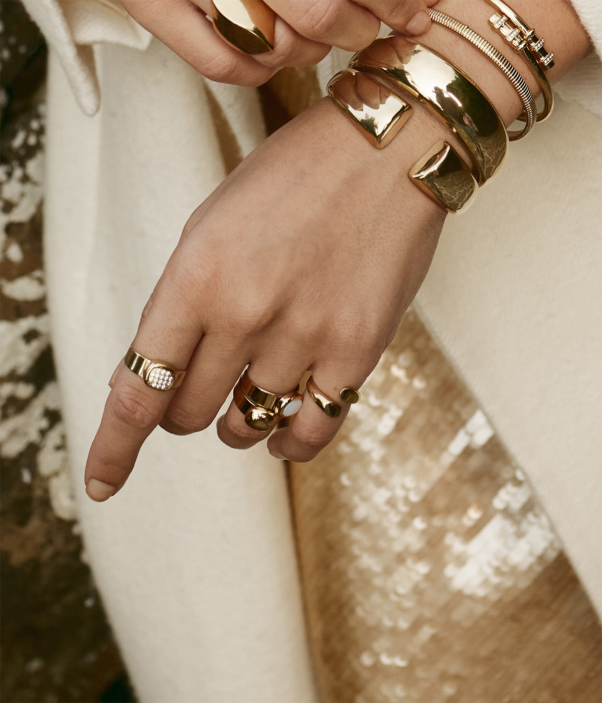 Bague Dynastie (Acier doré)
