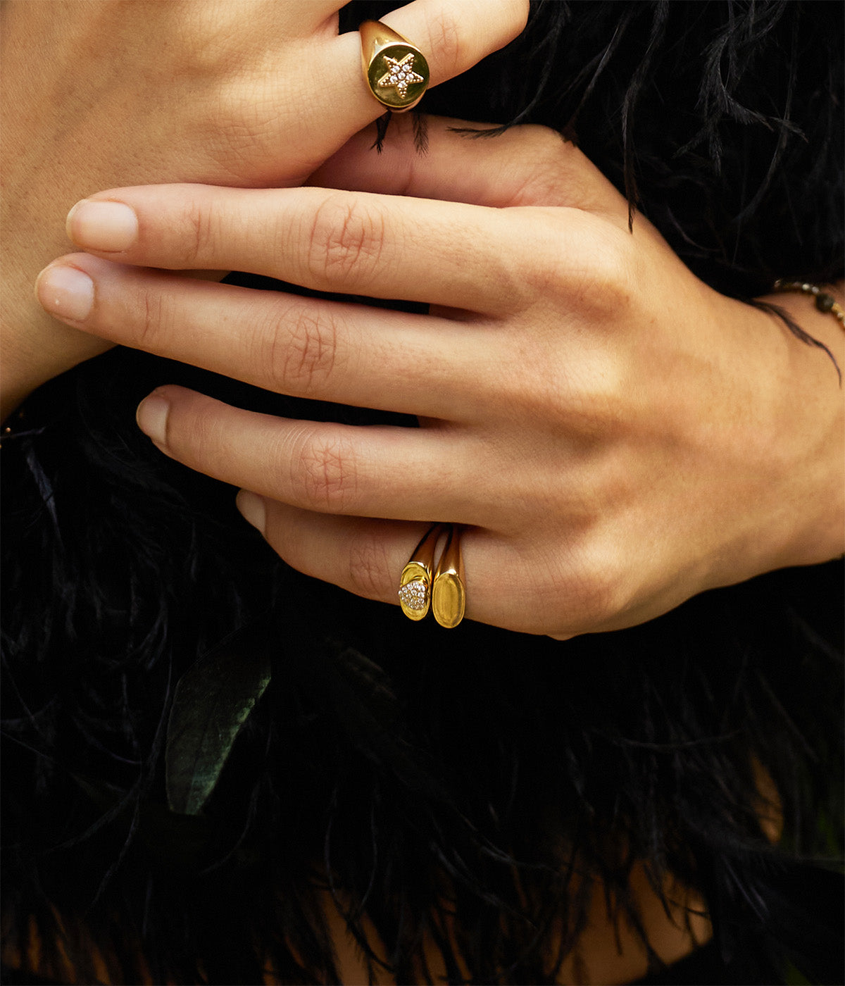 Bague Héritage (Acier doré)