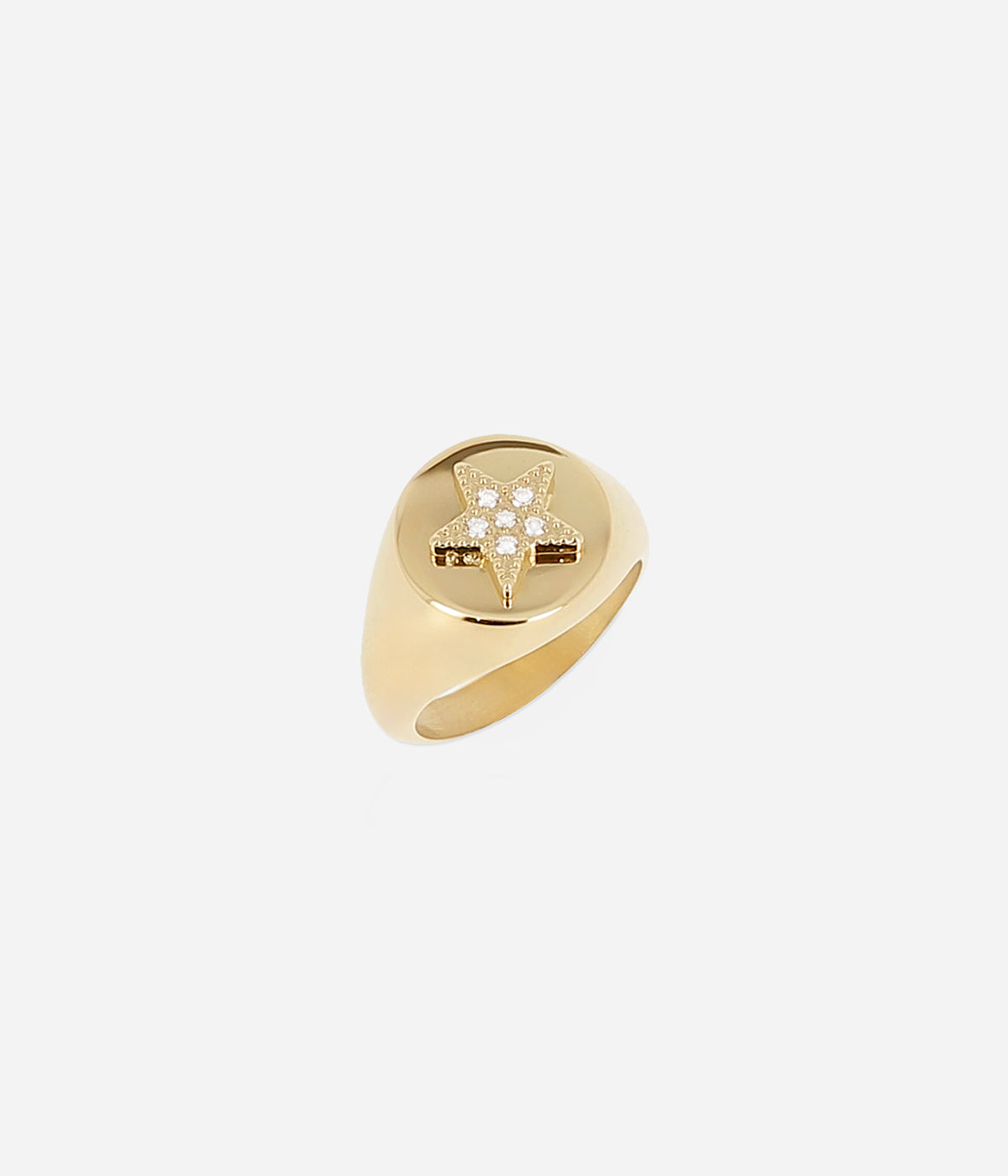 Bague Heleas (Acier doré)