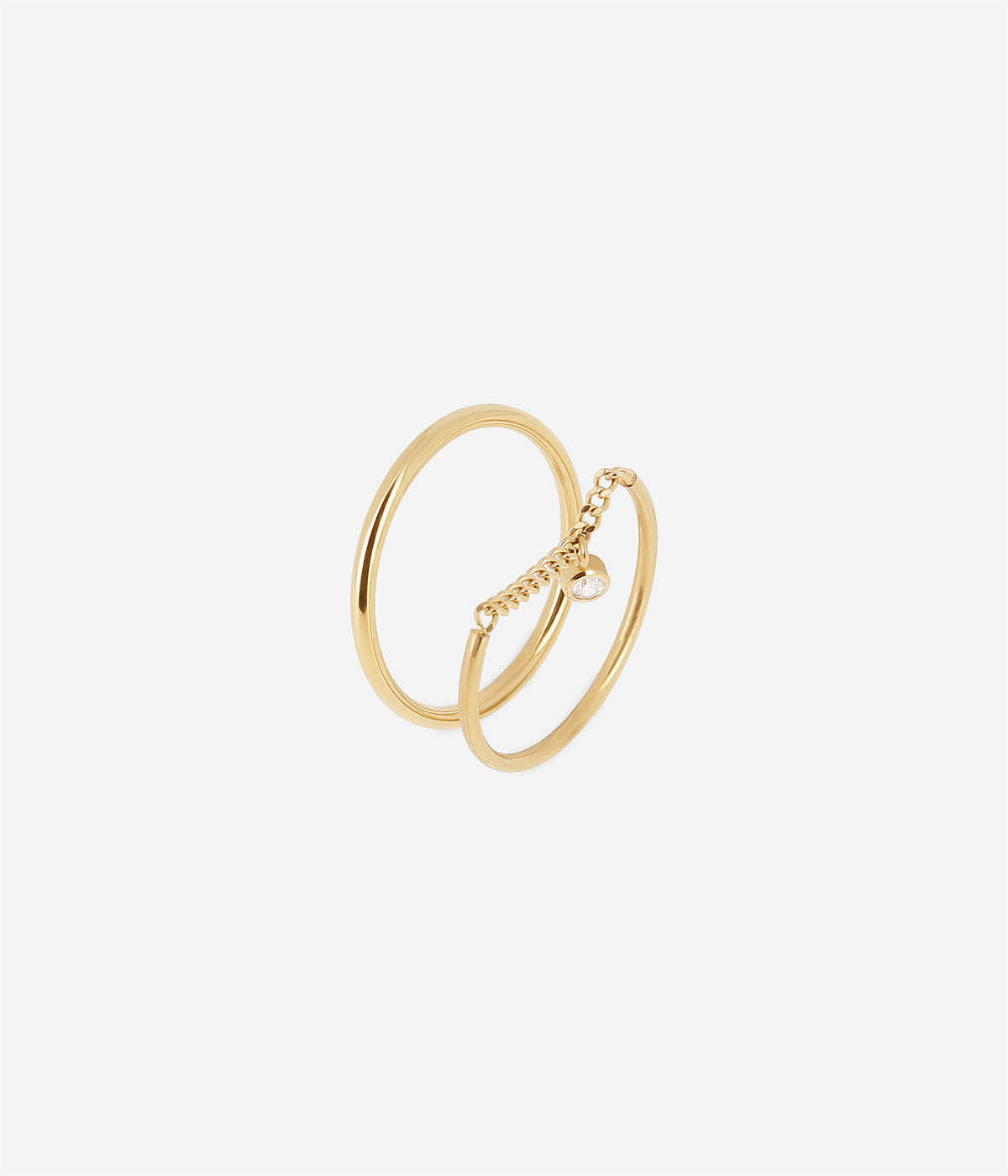 Bague Azuki (Acier doré)