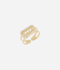 Bague Cléophée (Acier doré)