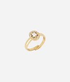 Bague Alvéria (Acier doré)