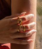 Bague Nita (Acier doré)