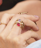 Bague Publia (Acier doré)