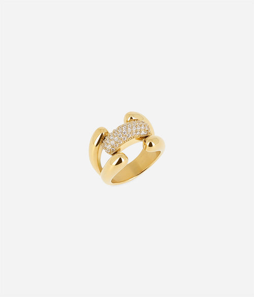 Bague Aleera (Acier doré)