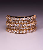 Bague Elaris (Acier doré)