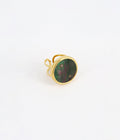 Bague Button (Acier doré)