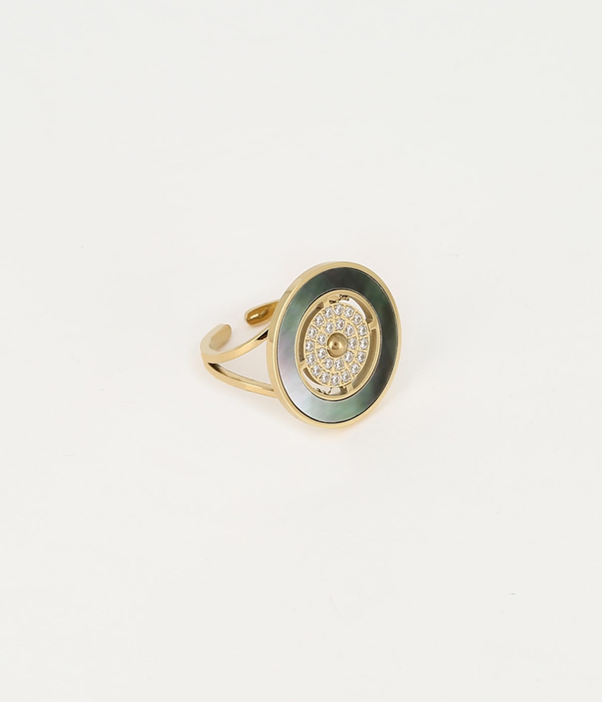 Bague Enara (Acier doré)
