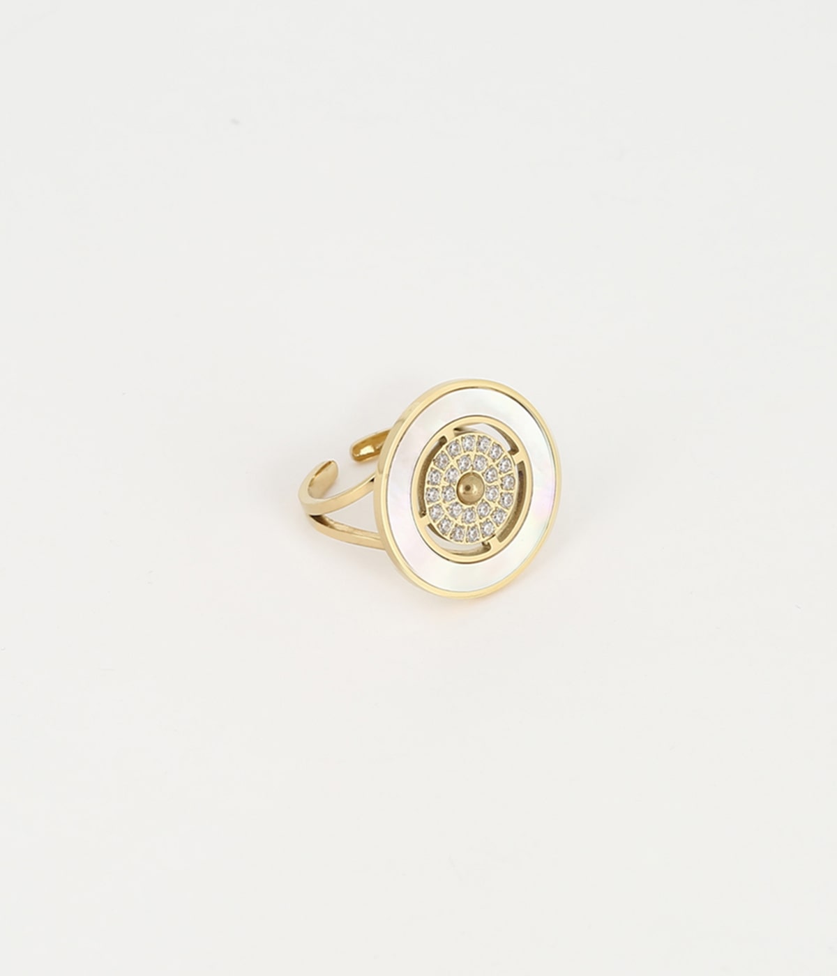Bague Enara (Acier doré)