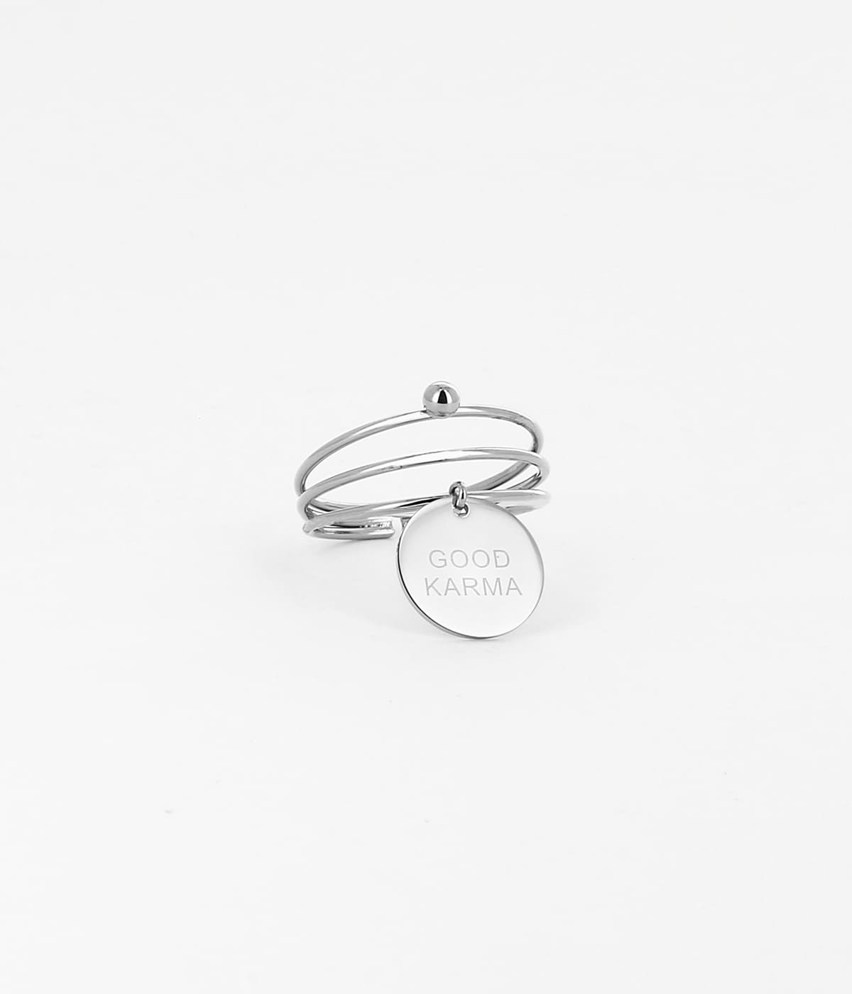 Bague Good Karma (Acier)