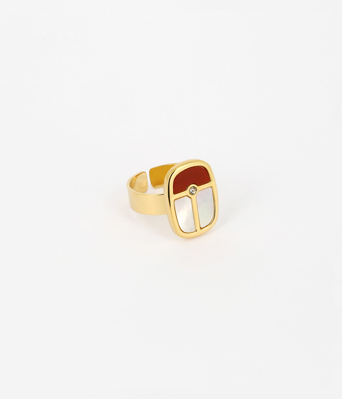 Bague Karabos (Acier doré)