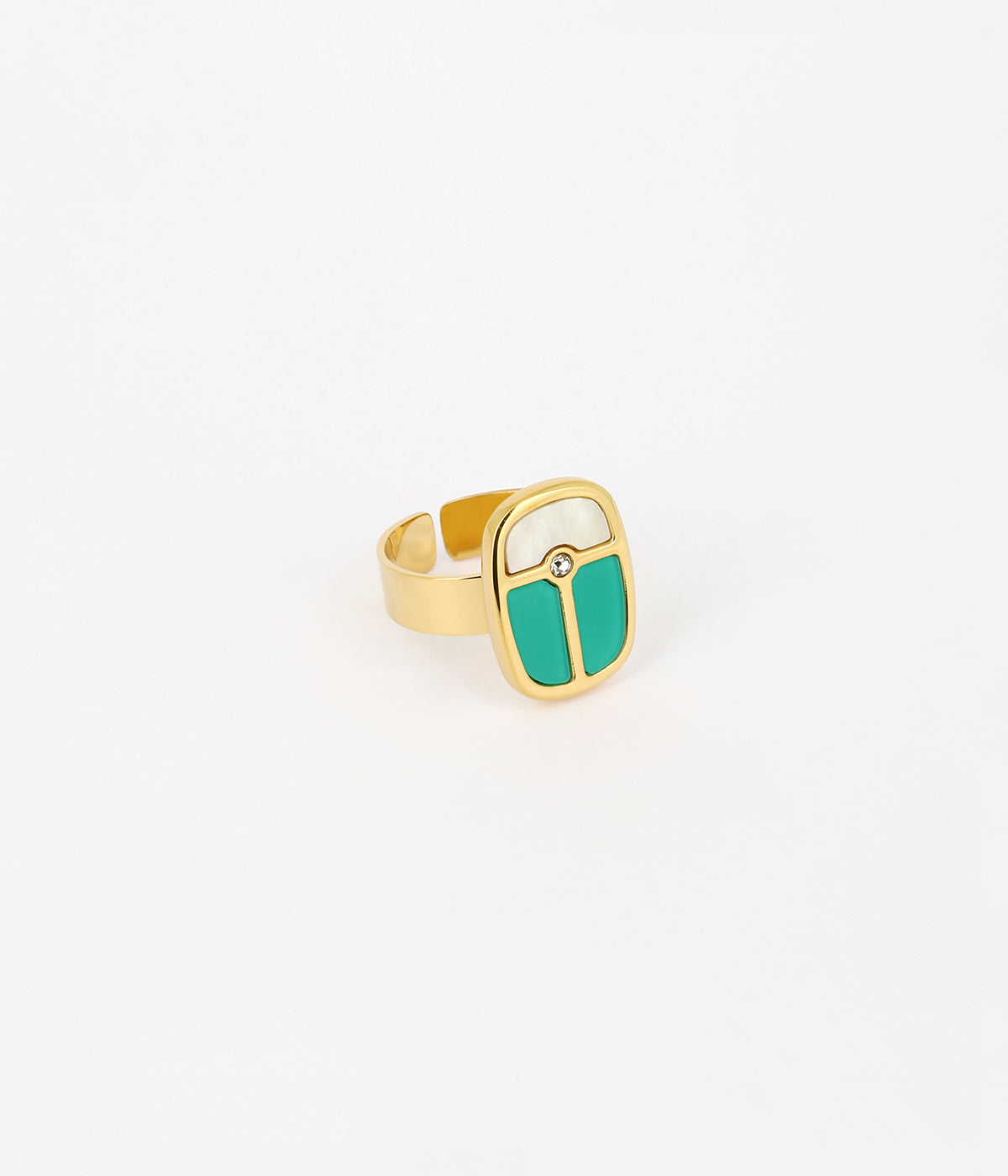 Bague Karabos (Acier doré)