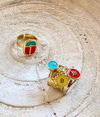 Bague Karabos (Acier doré)