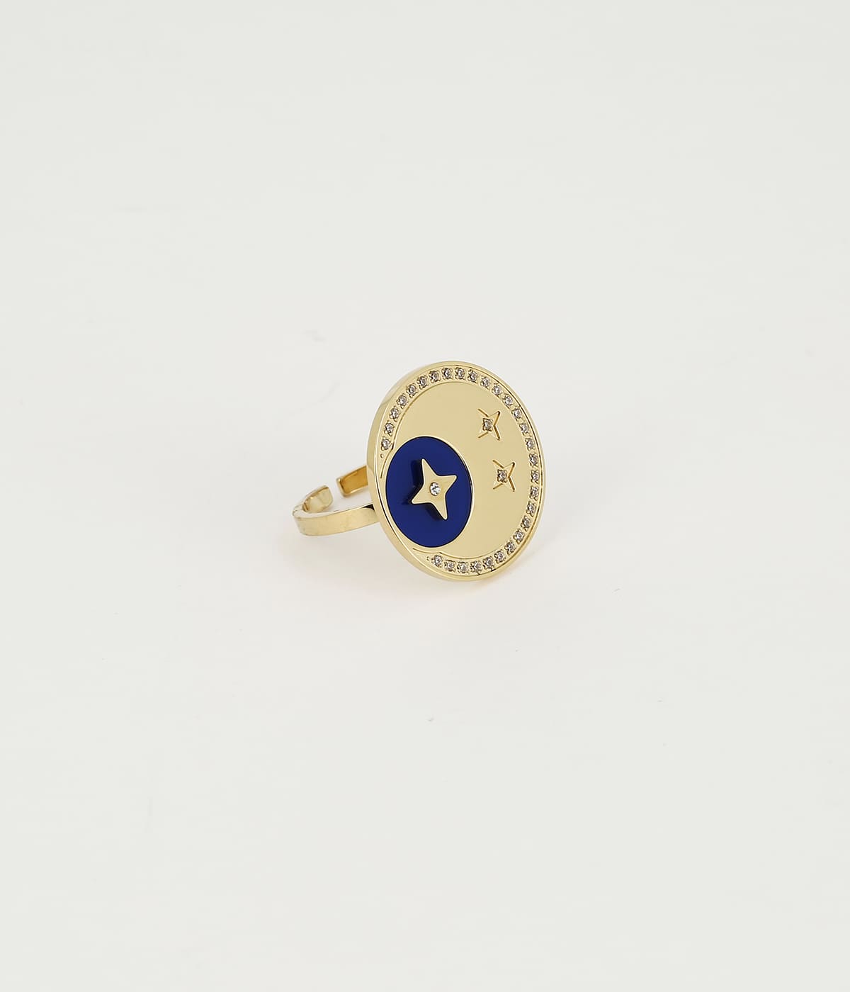 Bague Nuit Etoilée (Acier doré)