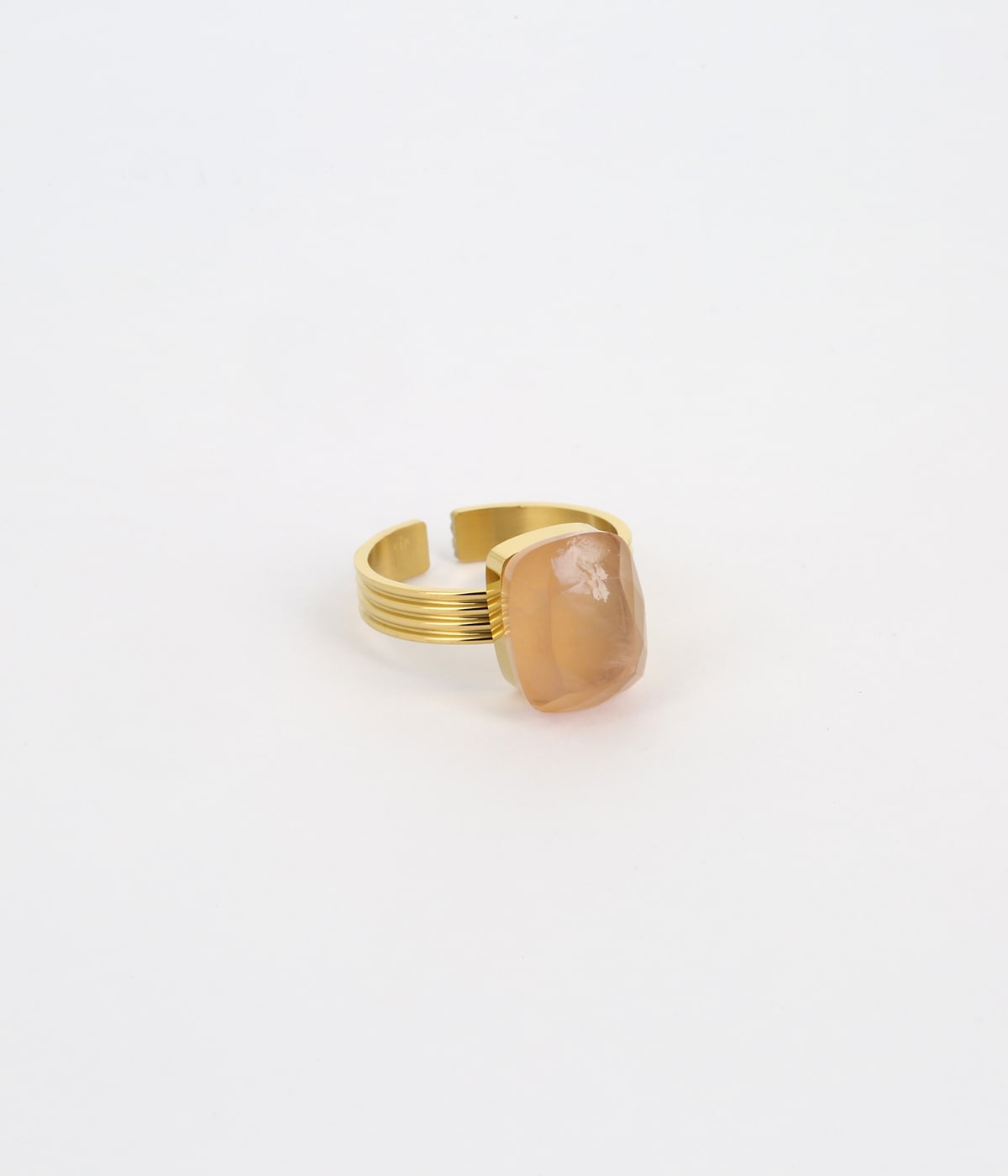 Bague Petra (Acier doré)