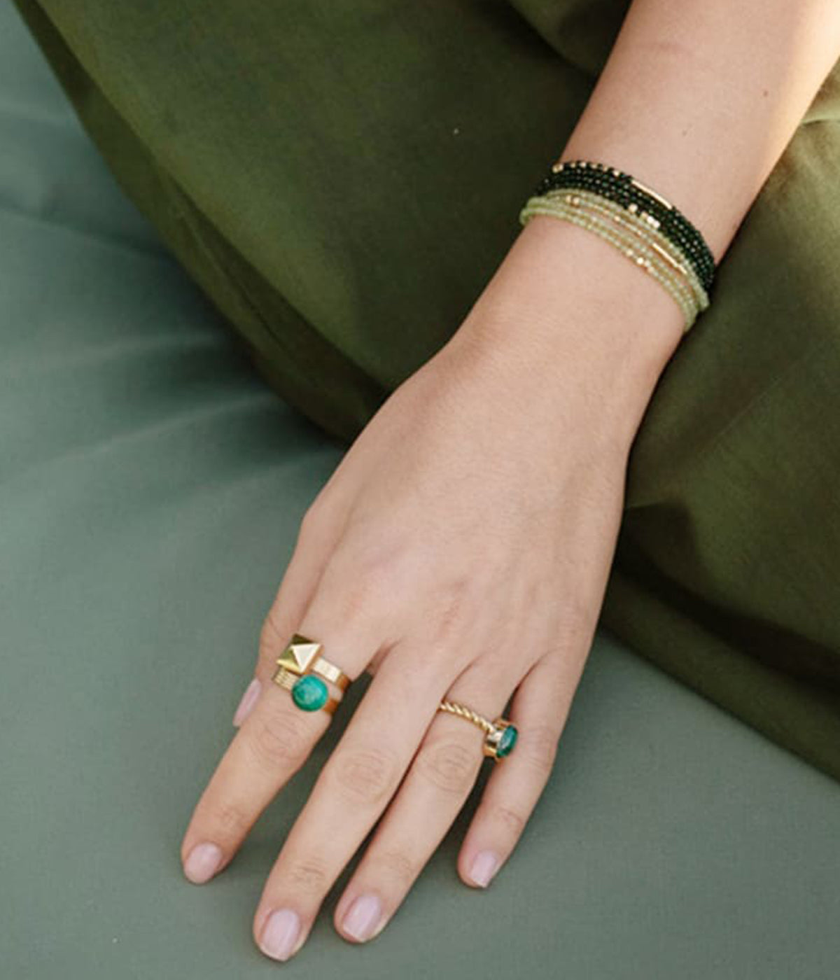 Bague Pino (Acier doré)