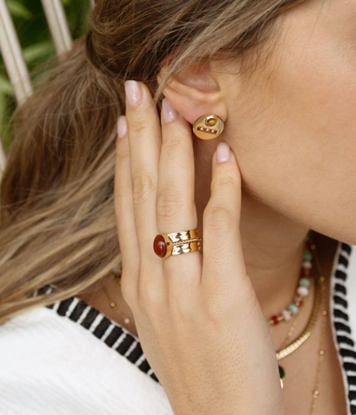 Bague Roxana (Acier doré)