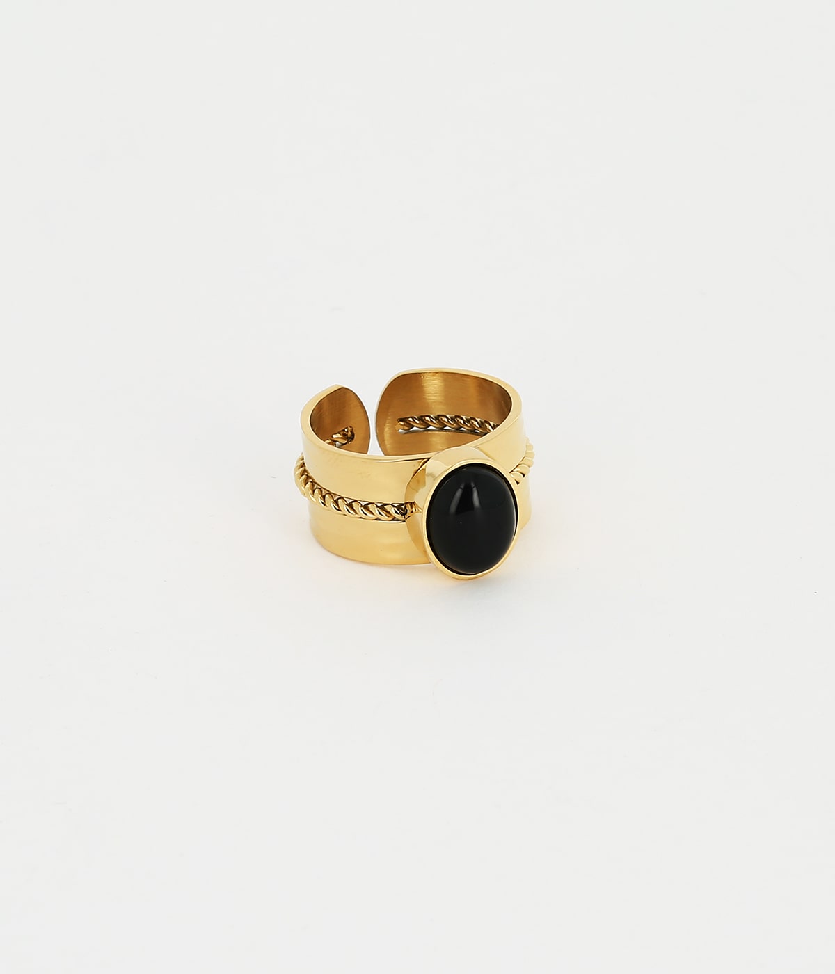 Bague Roxana (Acier doré)