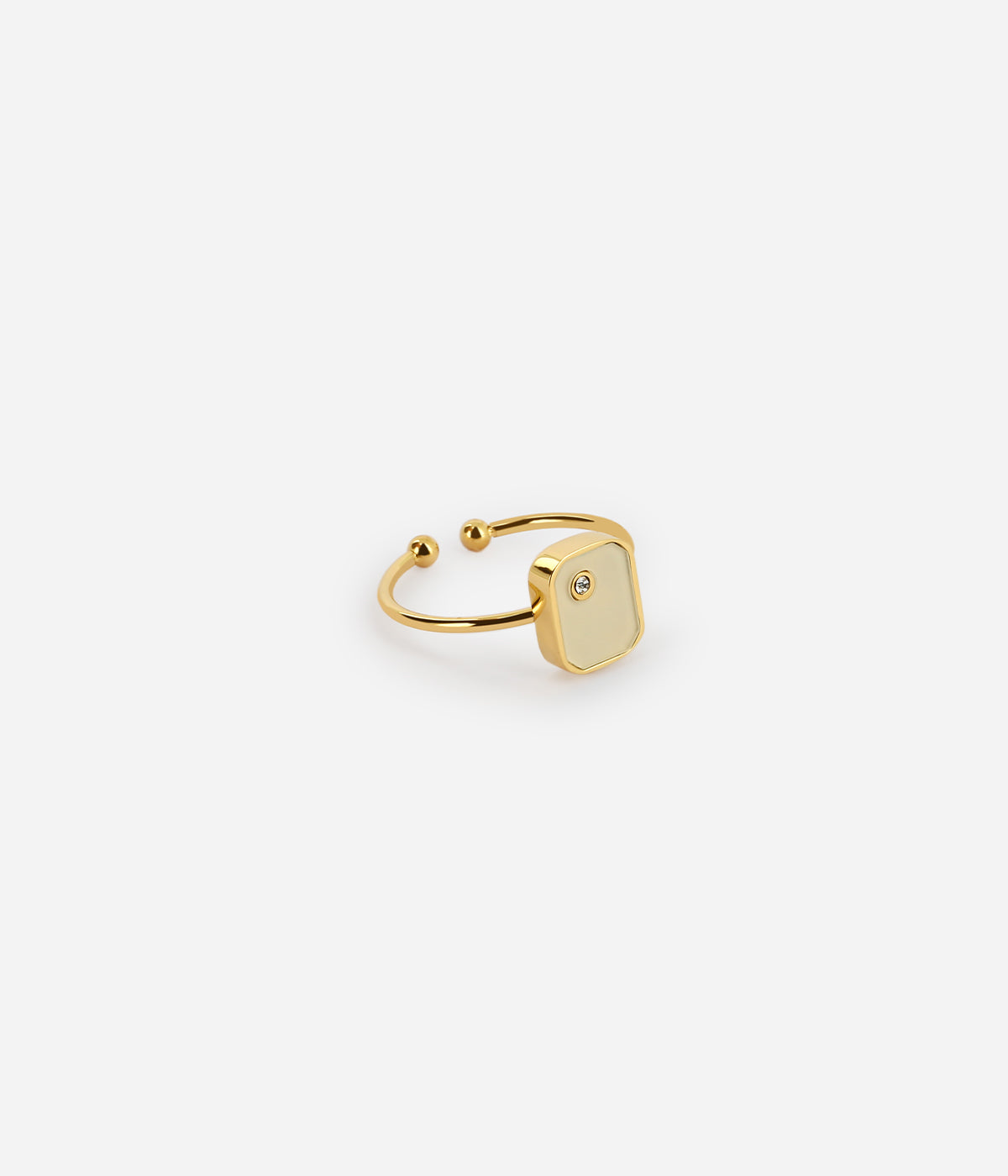 Bague Sami (Acier doré)