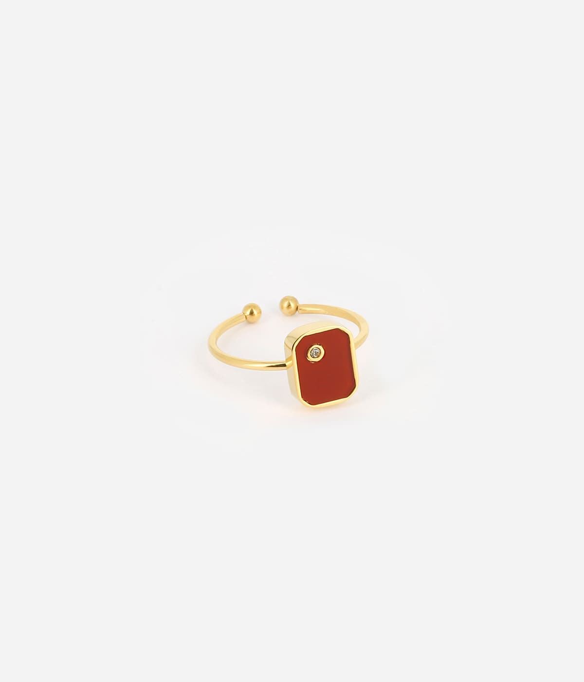 Bague Sami (Acier doré)