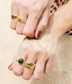 Bague Sicilia (Acier doré)