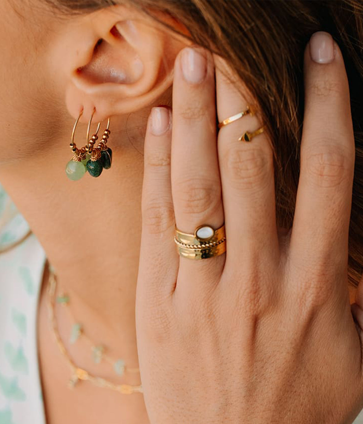 Bague Sicilia (Acier doré)