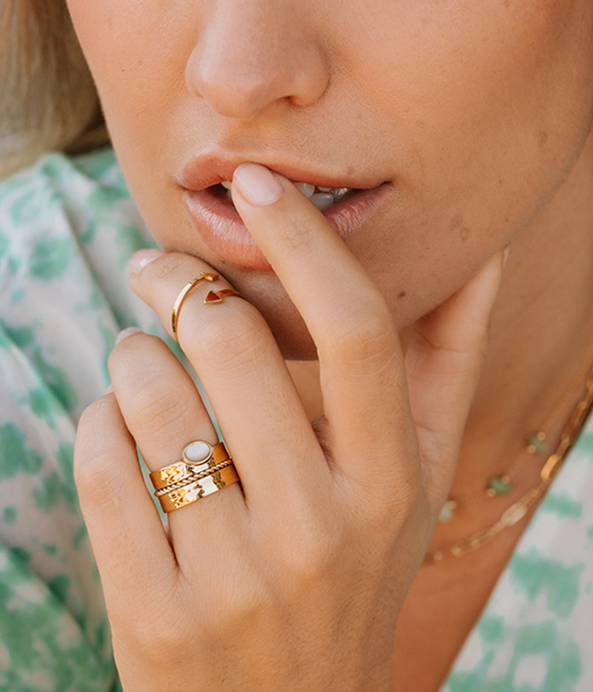 Bague Sicilia (Acier doré)