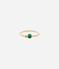 Bague Spoutnik (Acier doré)