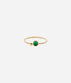 Bague Spoutnik (Acier doré)