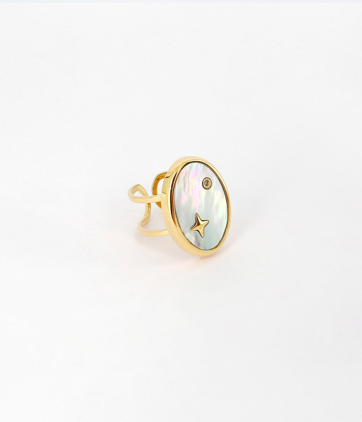 Bague Starry Night (Acier doré)