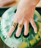Bague Théa (Acier doré)