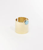 Bague Théa (Acier doré)