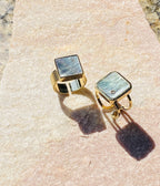 Bague Tram (Acier doré)