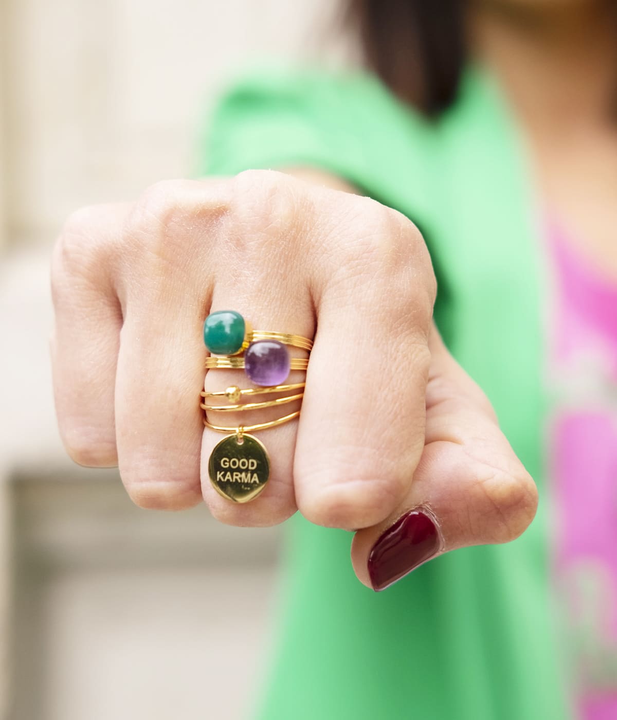 Bague Vino (Acier doré)