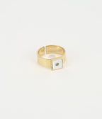 Bague Zoom (Acier doré)