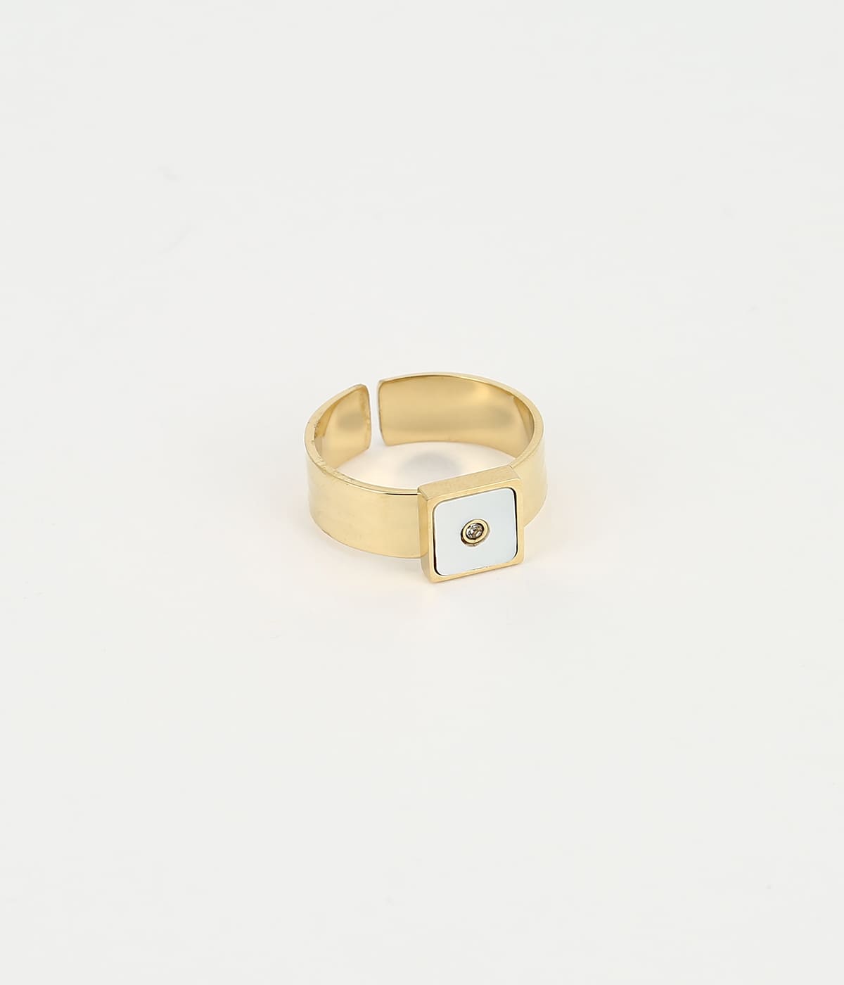 Bague Zoom (Acier doré)