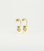 Boucles d'oreilles Bagdad (Acier doré)
