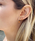 Boucles d'oreilles Billes (Acier doré)