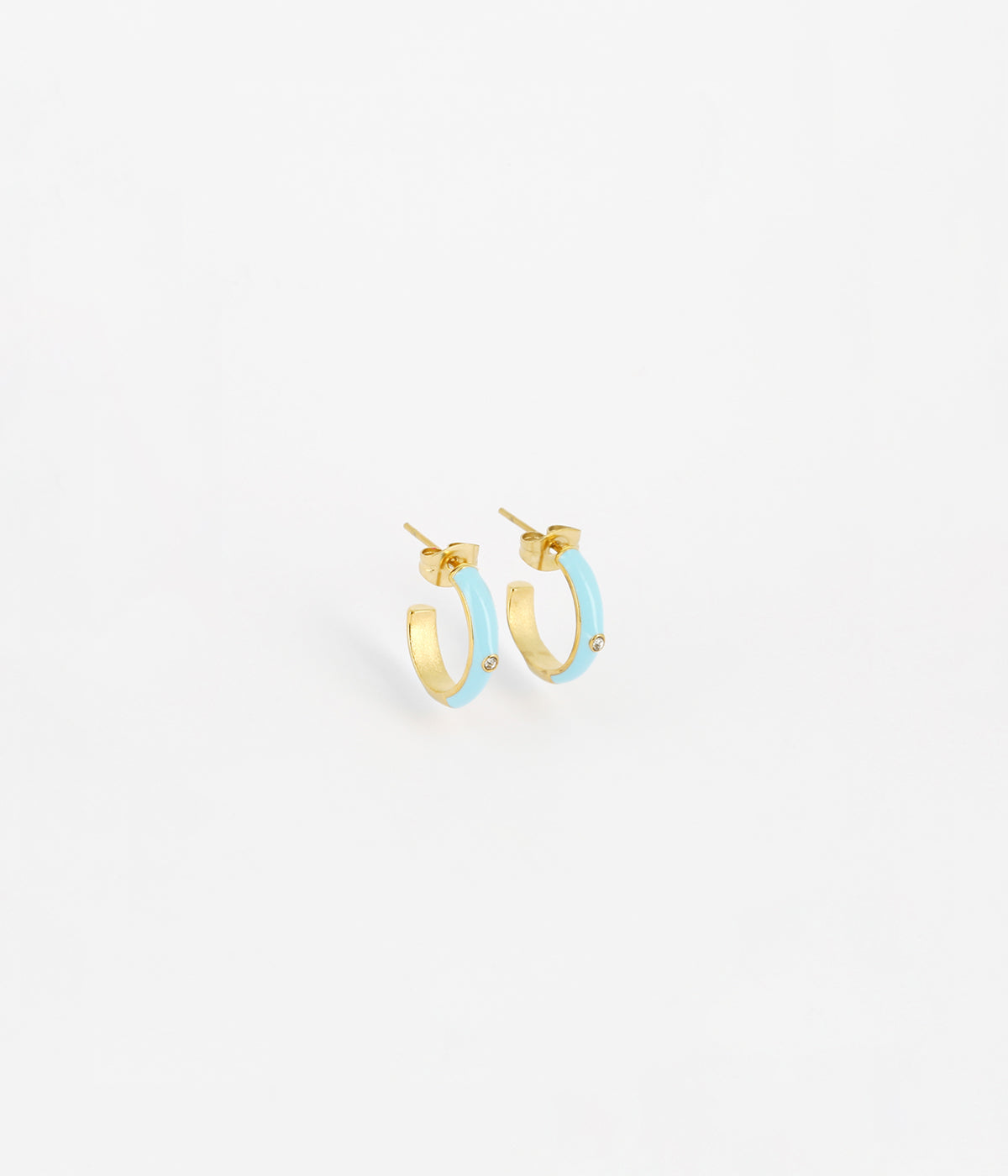 Boucles d'oreilles Calor (Acier doré)