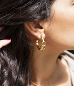 Boucles d'oreilles Charlotte (Acier doré)